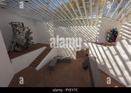 The Sculpture Gallery, part of Philip Johnson Glass house Museum, built in 1970, New Canaan, CT, USA Stock Photo