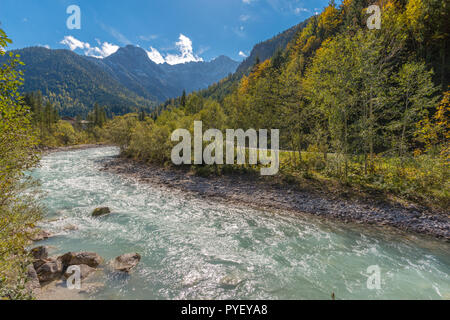 Rissbach or Riss River, Hinterriss, Karwendel Mountains, the Alps,Tyrol, Austria, Europe Stock Photo