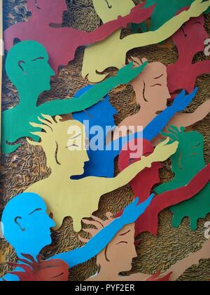 Abstract Artwork. Folk art of Bengal Stock Photo