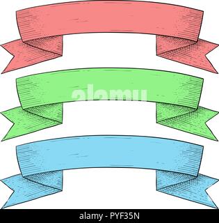 Vintage Ribbon Banner Decoration Element Vector By Pikepicture