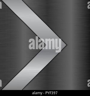 Metal background. Brushed iron texture Stock Vector