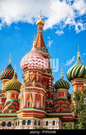 The Most Famous Place In Moscow, Saint Basil's Cathedral, Russia Stock Photo