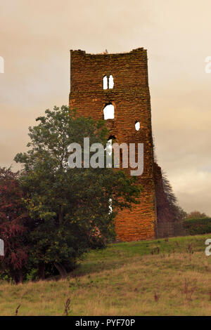 Castle Ruims at Sheriff Hutton, North Yorkshire, UK Stock Photo