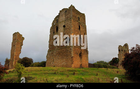 Sheriff Hutton Castle Ruins near Pickering, North Yorkshire, UK Stock Photo