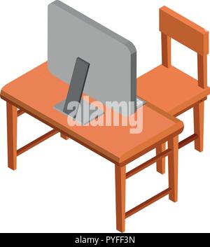 top view computer monitor drawing tablet keyboard mouse Stock Vector ...