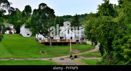 Houses in the rural town of Naples in the finger lake region of upstate New York, USA Stock Photo