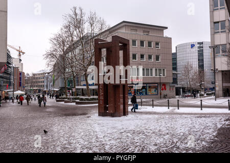 Albert Einstein Denkmal, Bahnhofstrasse , Ulm, Baden-Württemberg, Germany Stock Photo