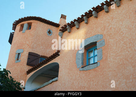 Houses in Porto Cervo, costa smeralda, sardinia, Italy Stock Photo