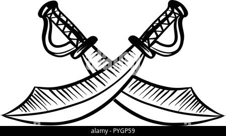 pirate sword clip art black