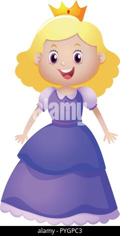 princesses with purple dress Ice Princess or make Princess in purple dress illustration