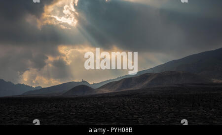 Teletubbies Hill in the area of Mount Bromo, five days after burned down on Sep 2, 2018 Stock Photo