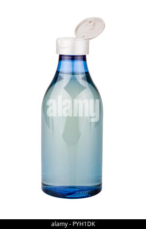 Blank plastic cosmetics or shampoo bottle Stock Photo