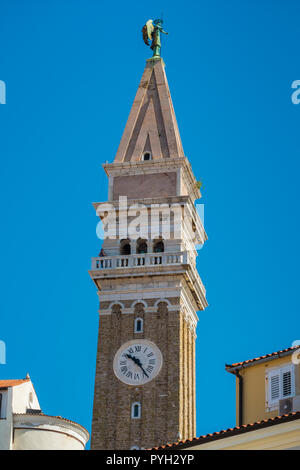 St Georges Parish Church Piran old town Slovenia Stock Photo - Alamy
