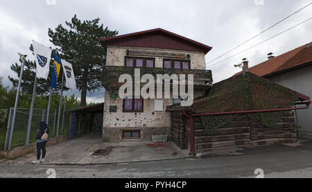 The house of the Kolar family, now the Sarajevo Tunnel Museum in which was hidden the underground tunnel built in 1993 during the Siege of Sarajevo Stock Photo