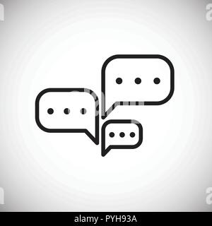 Chat bubles on white background Stock Vector