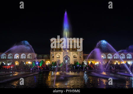 ISFHANA, IRAN - AUGUST 8, 2016: Naqsh e Jahan Square, also known as Meidan Emam, or Imam Square, in Isfahan, Iran. It is a major historical Persian im