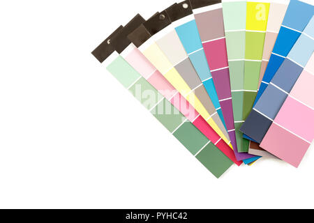 Color palette, samples of various paint catalog for tinting Stock Photo