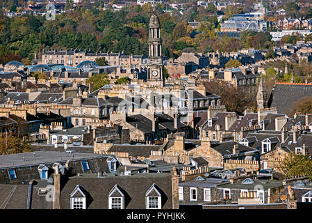 A view of the New Town from Calton Hill in Edinburgh. Stock Photo