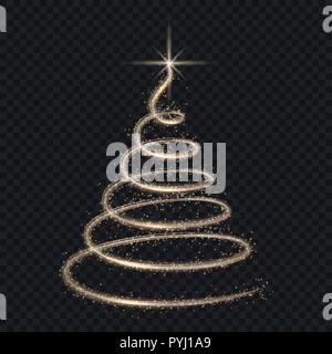 Christmas tree vector illustration isolated on white background Stock ...