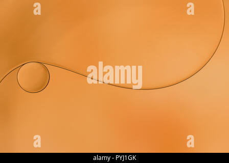 Macro photo of an oil drops on water surface. Stock Photo