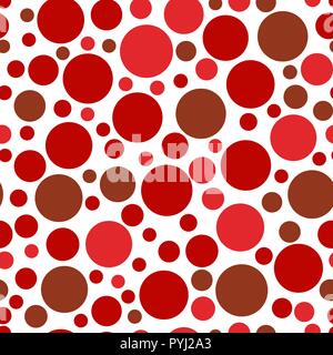 chaotic circle seamless pattern. vector Stock Vector