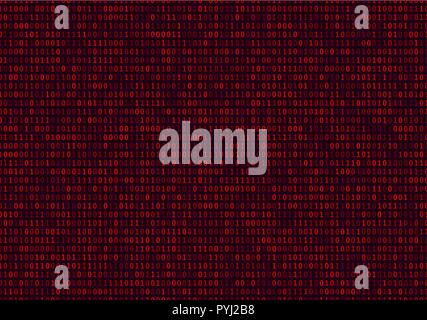 streaming binary code background. cyber pattern with numbers Stock Vector
