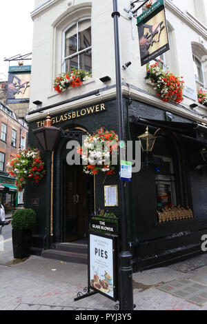 Typical British pub in London, United Kingdom on 26 April, 2015. Pub business in the UK has been declining every year. Stock Photo