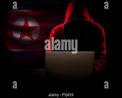 foreign hacker  security concept Stock Photo