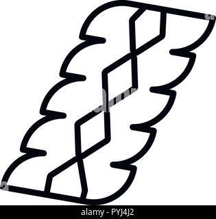 Jewish clothes icon, outline style Stock Vector