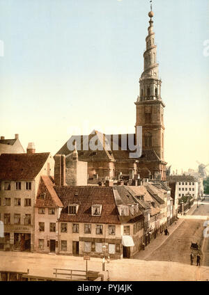 Saviour Church, Copenhagen, Denmark ca. 1890-1900 Stock Photo