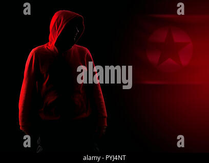 foreign hacker  security concept Stock Photo