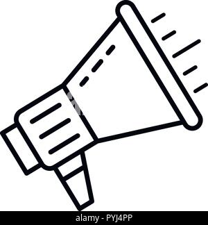 Talking megaphone icon, outline style Stock Vector Image & Art - Alamy