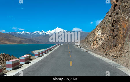 Beautiful mountain landscape in Tibet Stock Photo