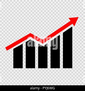 Growing graphic icon. Vector illustration Stock Vector Image & Art - Alamy