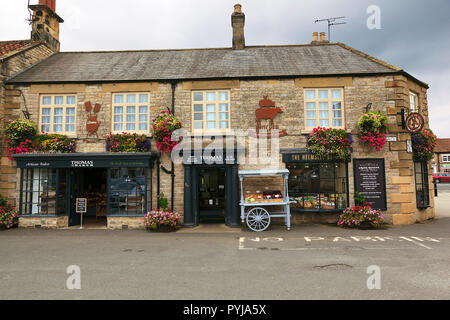 Butchers & Bakers shop in Helmsley North Yorkshire UK Stock Photo