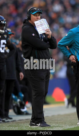 Jacksonville Jaguars Head Coach Doug Pederson Coaches Against The Las 