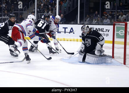 Los Angeles, California, USA. 28th Oct, 2018. during the first period of a preseason NHL hockey game Tuesday, Oct. 28, 2018, in Los Angeles. Credit: Ringo Chiu/ZUMA Wire/Alamy Live News Stock Photo