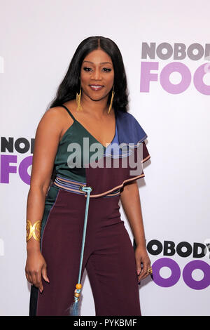 NEW YORK, NY - OCTOBER 28:  Tiffany Haddish attends 'Nobody's Fool' New York Premiere at AMC Lincoln Square Theater on October 28, 2018 in New York City. Credit: Ron Adar/Alamy Live News Stock Photo