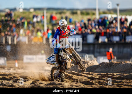 Portrush, Northern Ireland. Sunday 28 October, 2018  Action from the 2018 Portrush Beach Races. Credit: Graham  Service/Alamy Live News Stock Photo