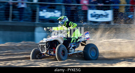 Portrush, Northern Ireland. Sunday 28 October, 2018  Action from the 2018 Portrush Beach Races. Credit: Graham  Service/Alamy Live News Stock Photo