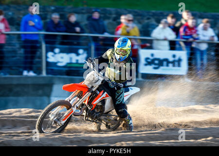 Portrush, Northern Ireland. Sunday 28 October, 2018  Action from the 2018 Portrush Beach Races. Credit: Graham  Service/Alamy Live News Stock Photo