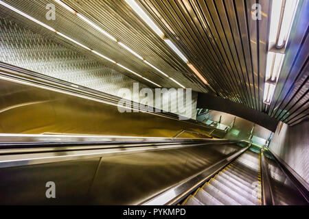 Roosevelt Island Subway Station Manhattan   New York, New York, USA Stock Photo