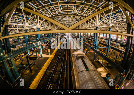 Coney Island – Stillwell Avenue Subway Station Coney Island Brooklyn   New York, New York, USA Stock Photo