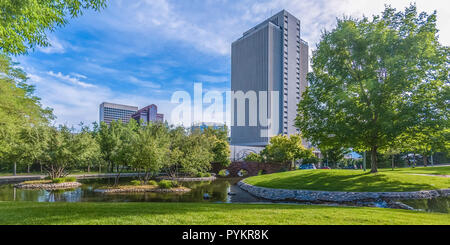 Scenic view at City Creek Park in Salt Lake City Stock Photo