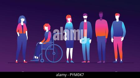 Our team - modern flat design style illustration Stock Vector