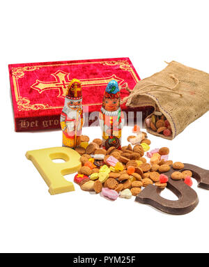 Dutch 'sinterklaas' items and sweets Stock Photo