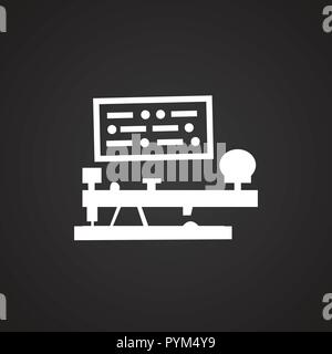 Morse code on black background Stock Vector
