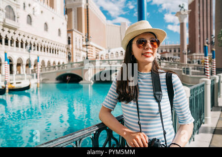 Woman Standing Beside Canal In Venice, Italy Stock Photo - Alamy