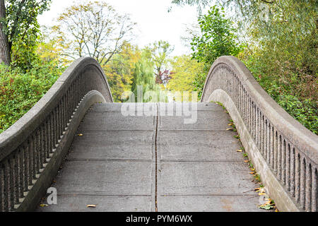 The stone arch bridge at the island of Toronto Stock Photo