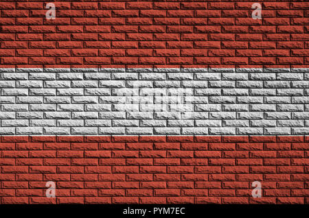 Austria flag is painted onto an old brick wall Stock Photo - Alamy